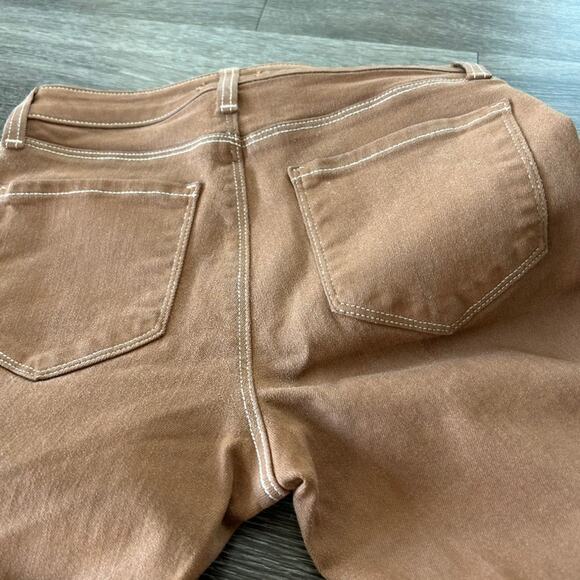 L'AGENCE Margot High Rise Skinny Jeans Java Coated Sz 24 Brown Slim Fit PantsEUC - Picture 10 of 16